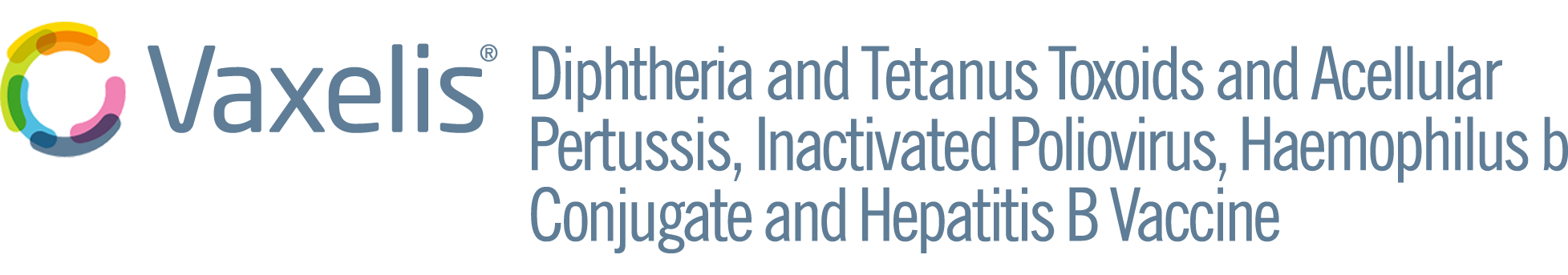 VAXELIS® (Diphtheria and Tetanus Toxoids and Acellular Pertussis, Inactivated Poliovirus, Haemophilus b Conjugate and Hepatitis B Vaccine) Logo